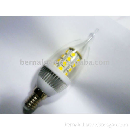 E14 led bulb with flame shape cover E14 5.5w led flame candle lamp E27 27Leds 5050 led flame bulb